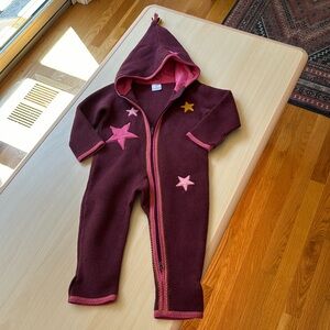 hanna andersson fleece one piece size 18-24mo